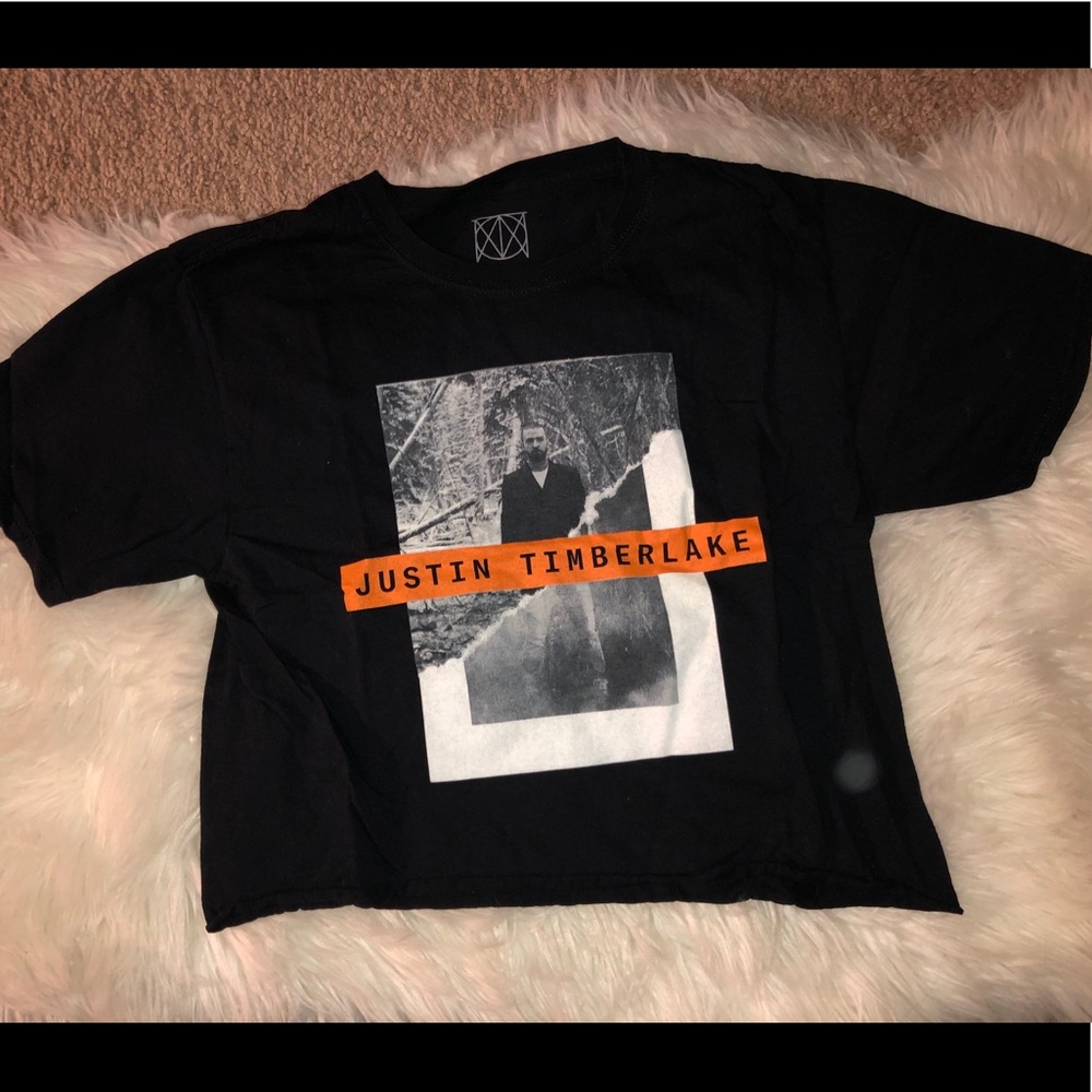 NWOT Cropped Justin Timberlake Top